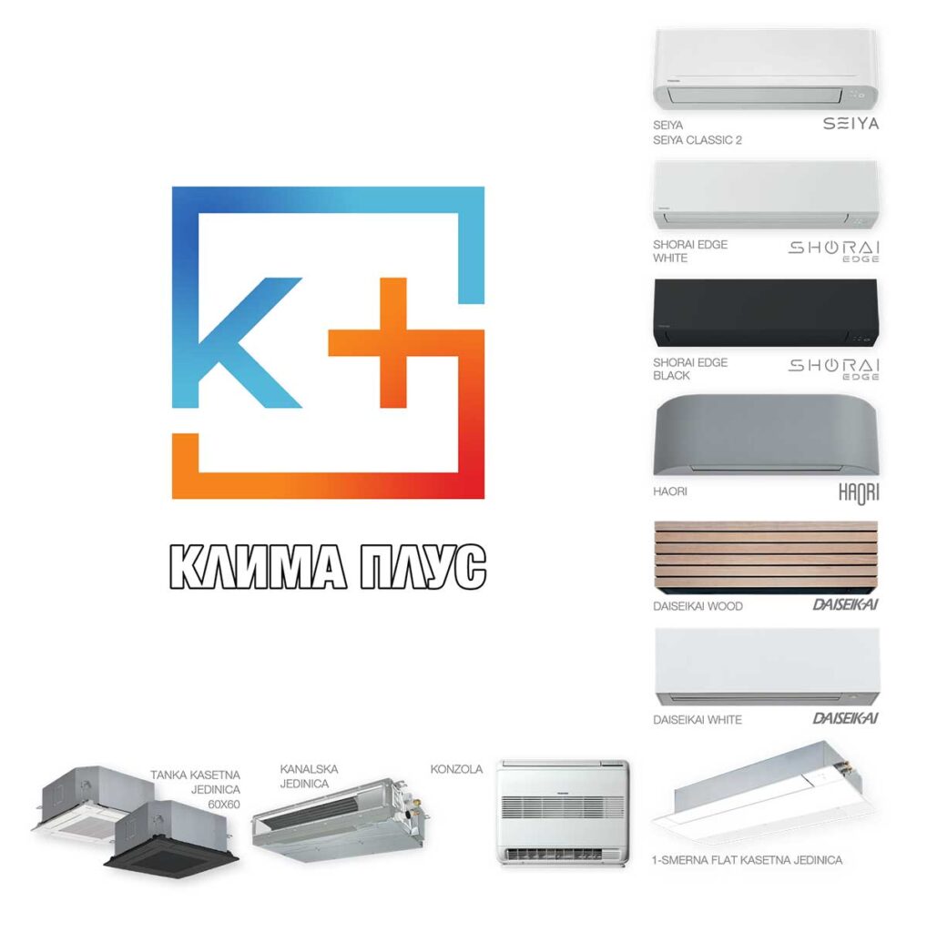 Toshiba multisplit sistem sa jednom spoljašnjom i tri unutrašnje jedinice za stan ili kuću