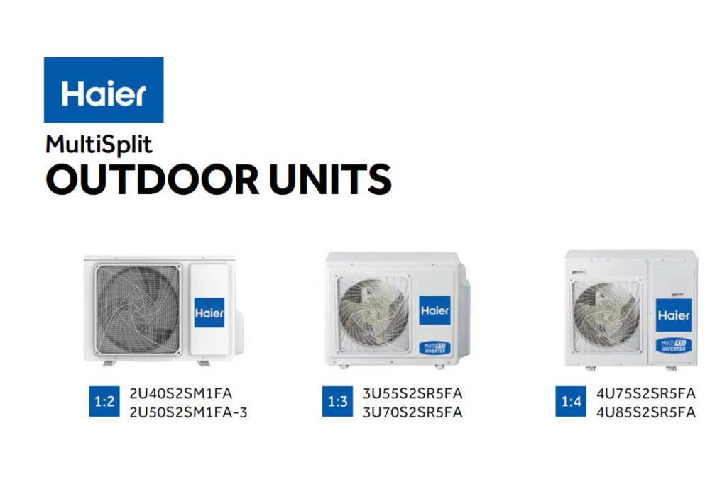 Haier Multisplit sistemi spoljasnje jedinice bele