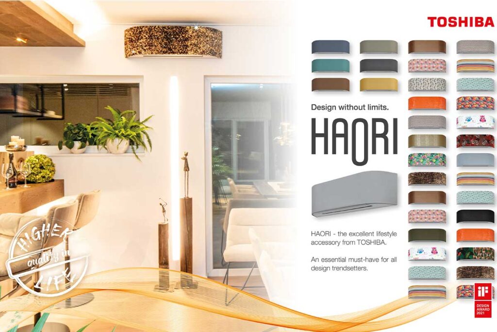 Dizajnirana da se vidi. Stvorena da pruža savršen komfor – Toshiba Haori.